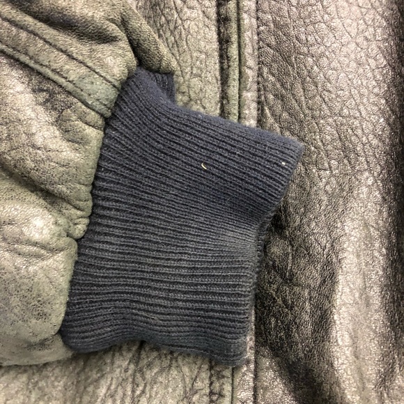 Planet Hollywood vintage, reversible leather plus size bomber jacket - Picture 6 of 16